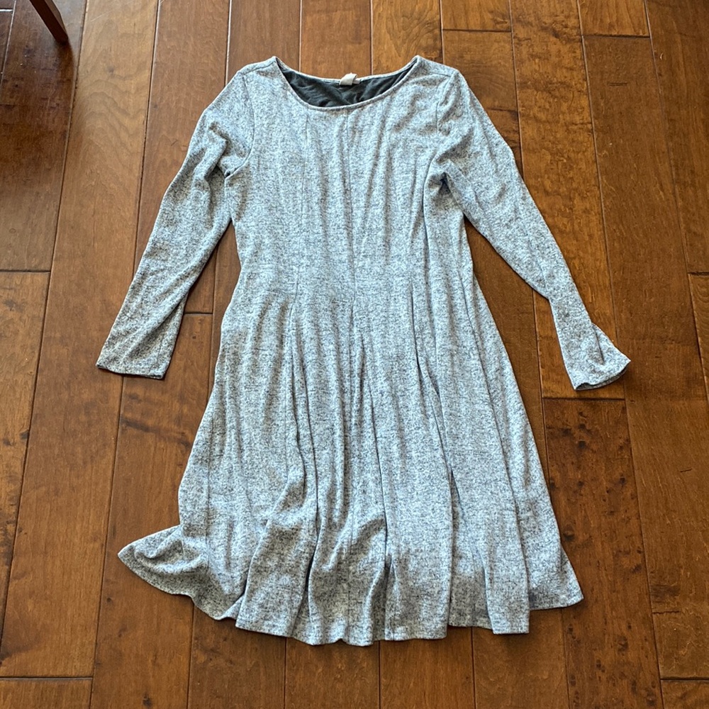 Heather Gray Long Sleeve Anthropologie Dress